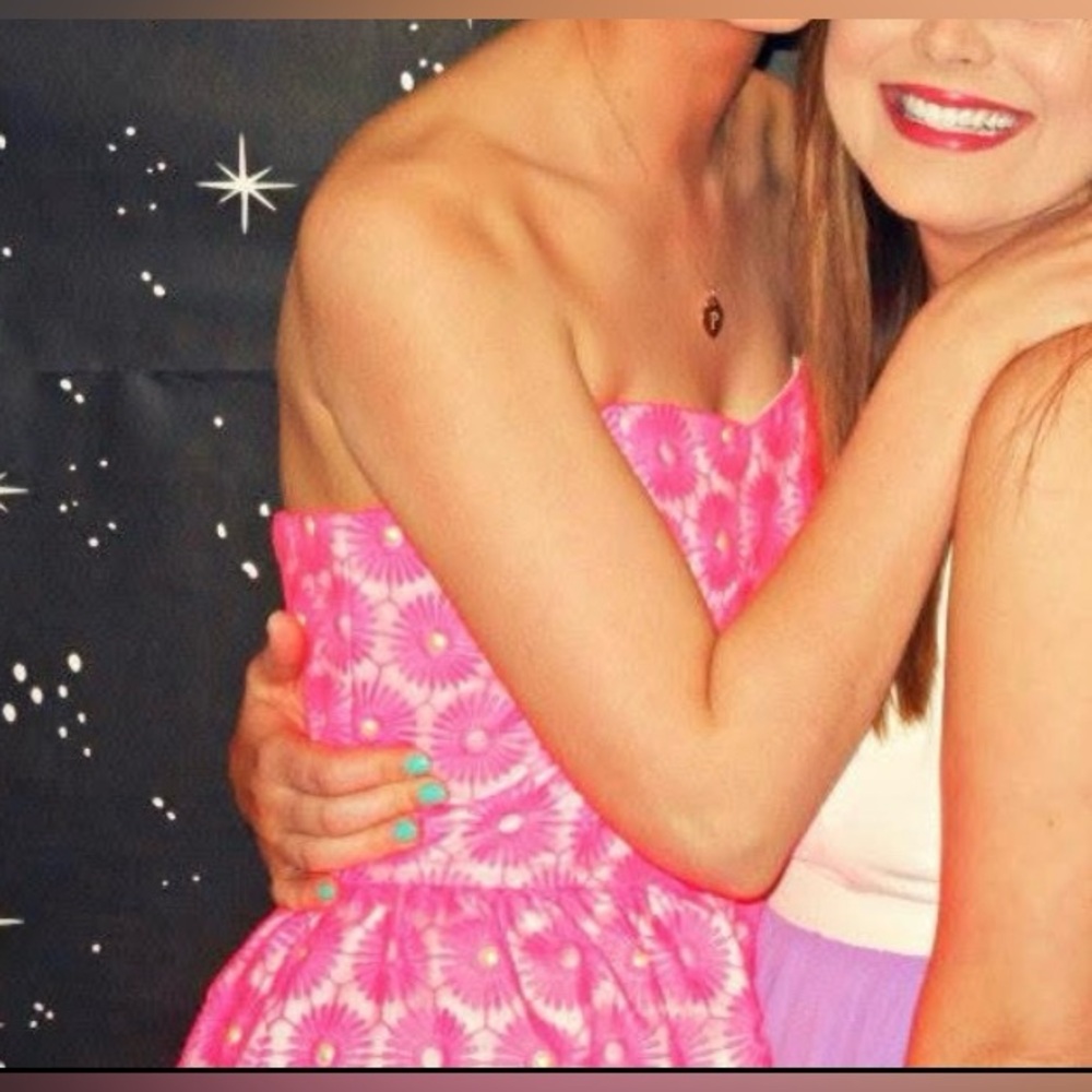 Strapless Lily Pulitzer Spring Pink Dress🌸💖